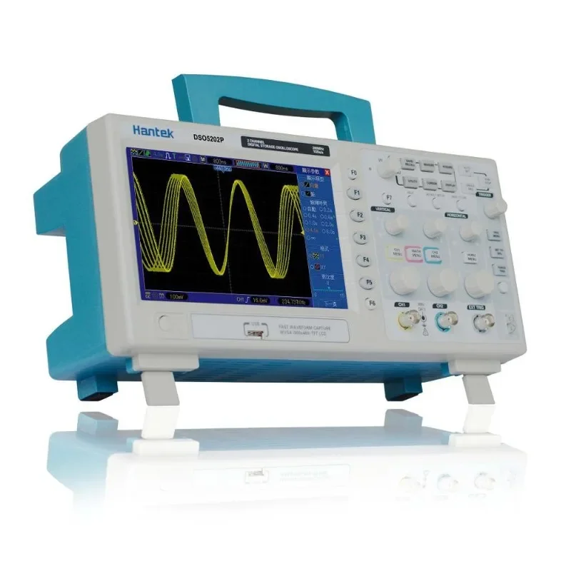 Hantek Dso5202P 200Mhz Larghezza Di Banda 2 Canali Pc Usb Lcd Portatile Osciloscopio Portatil Strumenti Elettrici Oscilloscopio Digitale