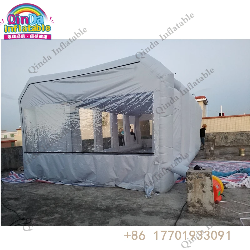 Cabina Di Verniciatura Gonfiabile Per Cabina Di Verniciatura A Spruzzo Da 10M * 5M * 4M Con Ventola Di Scarico Cabina Di Verniciatura A Spruzzo Gonfia