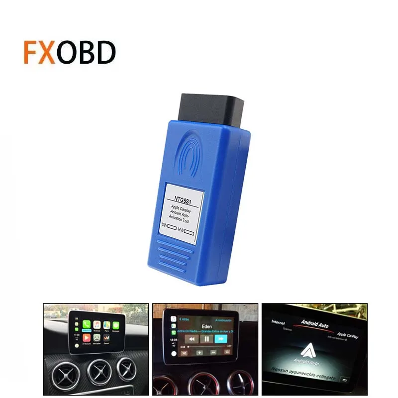 Uso Illimitato Ntg5S1 Carplay Per Apple/Android Ntg5 Obd2 Per Mercedes Benz Ntg5.1 Tramite Obd2 Per Strumento Di Attivazione Iphone/Android