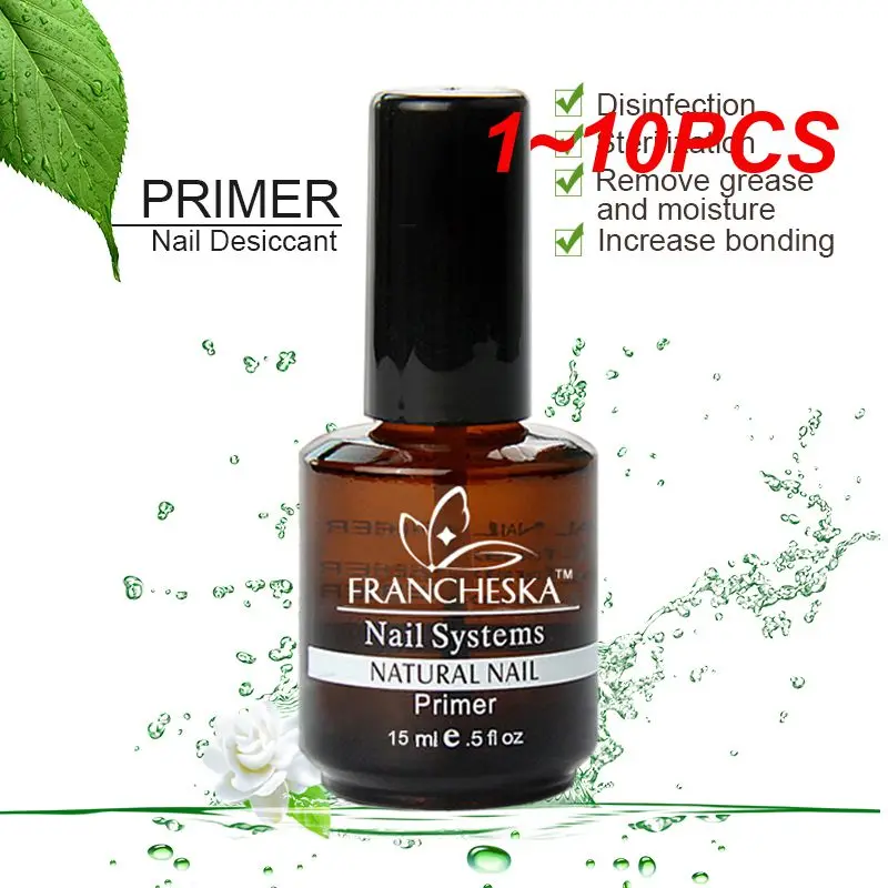 1 ~ 10Pcs Nails Primer Fast Air Nail Disidratatore Nail Prep Primer Coat Balancing Fluid Base Vernice Gel Per Manicure