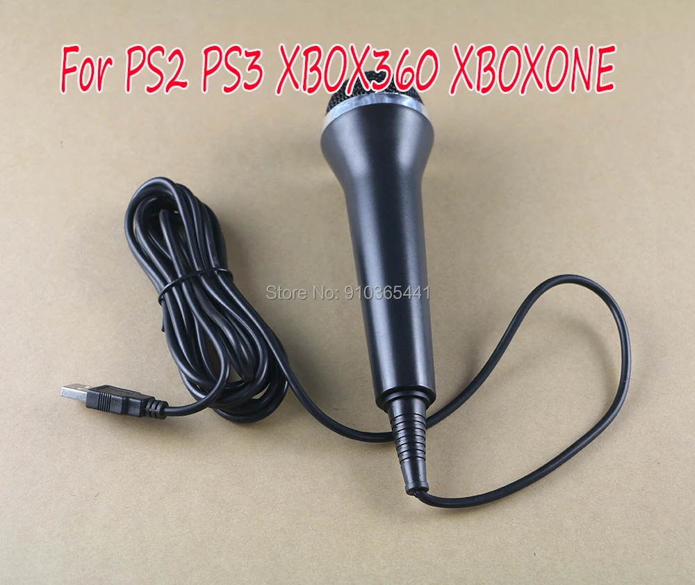 1Pc Microfono Stereo Cablato Nero Microfono Usb Professionale Universale Per Computer Ps4/Ps3/Xbox One/Xbox 360/Wii/Pc