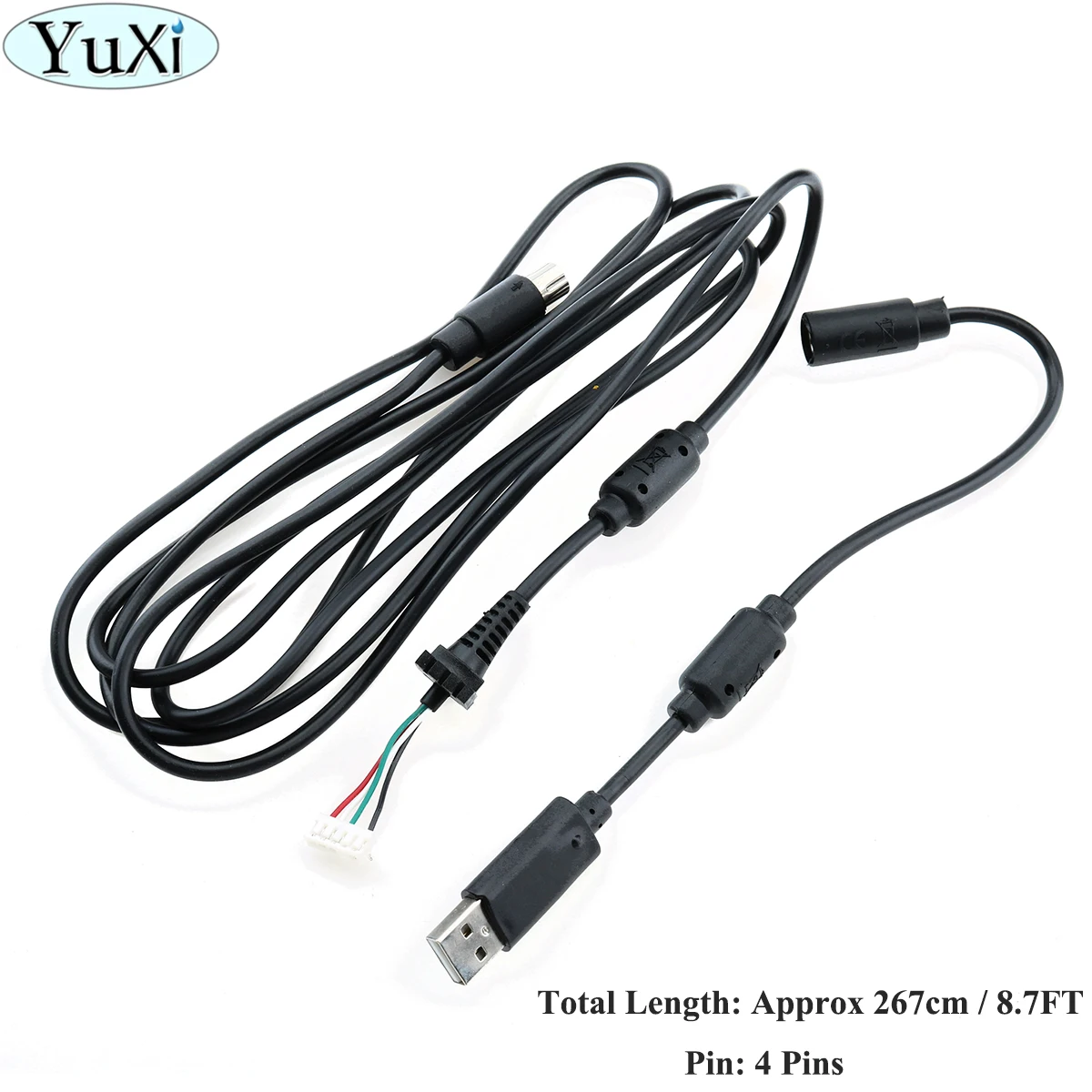 Yuxi Usb 4Pin Line Cord Cable Converter Adapter Wire Controller Di Gioco Porta A Pc Cavo Usb Per Xbox 360 Accessorio Di Gioco