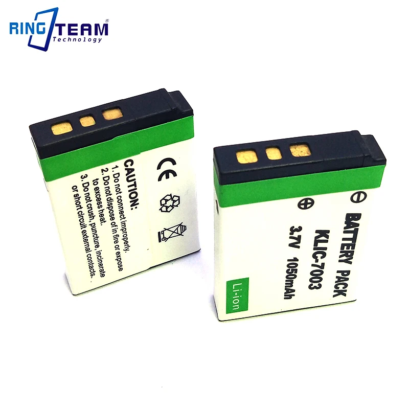 Batteria Klic-7003 2 Pz/Lotto Klic7003 Per Fotocamere Digitali Kodak Easyshare V803 V1003 M380 M381 Z950