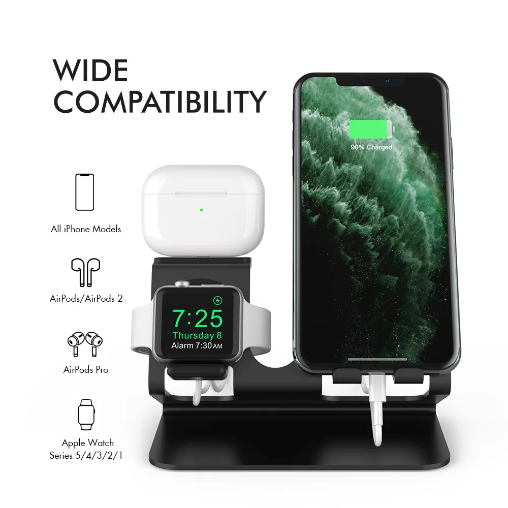 Stazione Di Ricarica 3 In 1 Per Più Dispositivi Apple Portable Per Apple Watch Iphone E Airpods Per Watch 8 Watch Ultra Bracket