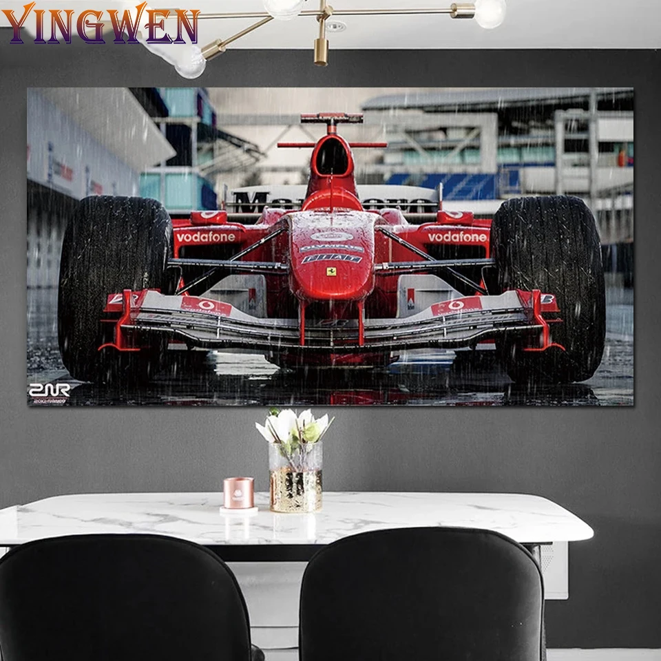 5D Pittura Diamante Fai Da Te Ferrari F2004 Auto F1 Auto Sportive Da Corsa Kit Punto Croce Diamante Pieno Ricamo Strass Art Decor