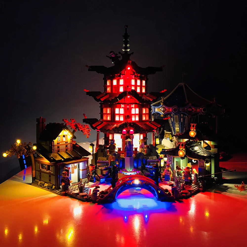 Kit Di Luci A Led Per 70751 E 06022 Temple Of Airjitzu Building Blocks Toy Light Set Non Include Set Di Blocchi