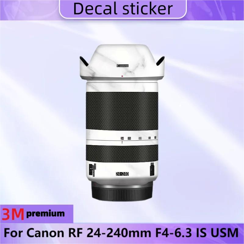 Per Canon Rf 24-240Mm F4-6.3 Is Usm Lens Sticker Pellicola Protettiva Per Decalcomanie Per La Pelle Cappotto Protettivo Antigraffio Rf 24-240 4-6.3