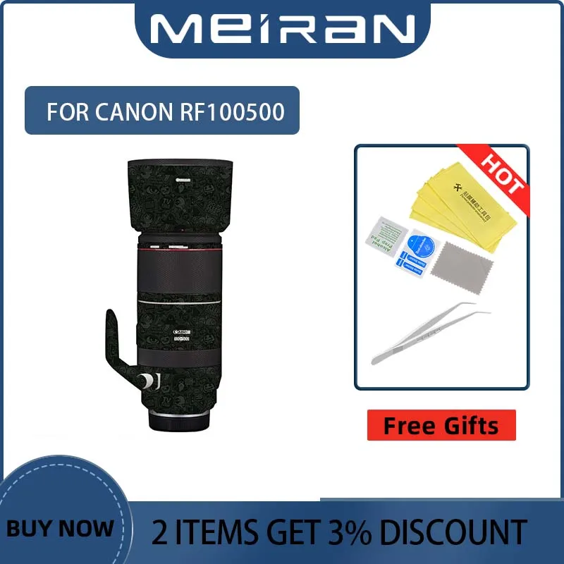 Per Canon Rf100-500Mm F4.5-7.1 L Is Usm 100500 Anti-Scratch Camera Lens Protection Skin Wrap Film Decal 100 500 Mmf4.5 100500 F4.5