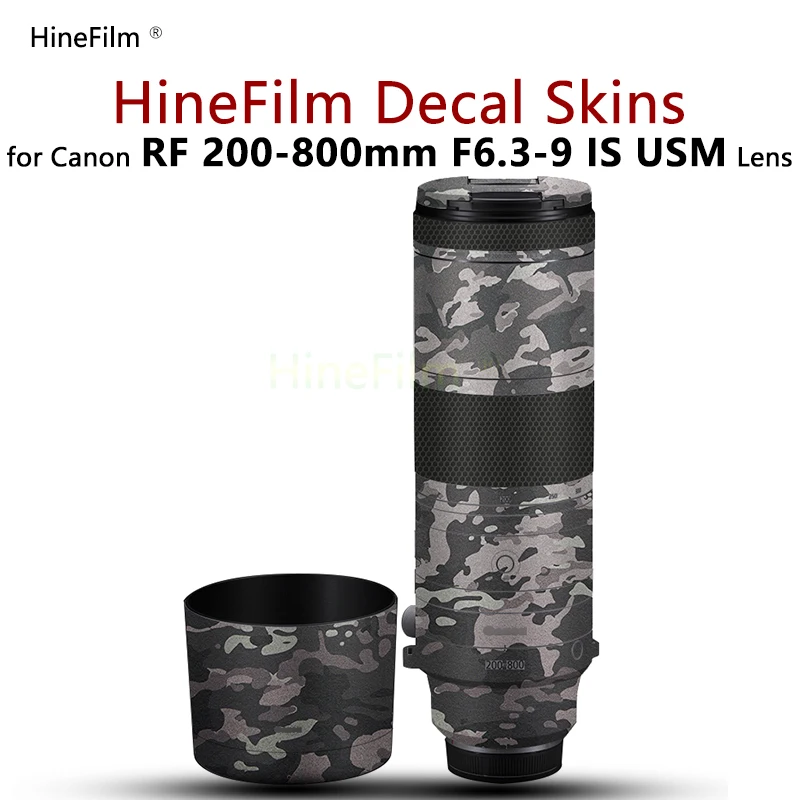 Per Canon Rf 200800 Adesivi Per Lenti Rf200-800 Pelle Protettiva Per Canon Rf200-800Mm F6.3-9 Is Usm Lens Decal Protector Cover Film
