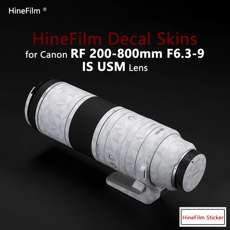 Rf200-800 Lens Sticker 200800 Premium Decal Skin Per Canon Rf200-800Mm F6.3-9 Is Usm Lens Anti-Scratch Cover Film Wrap Sticker