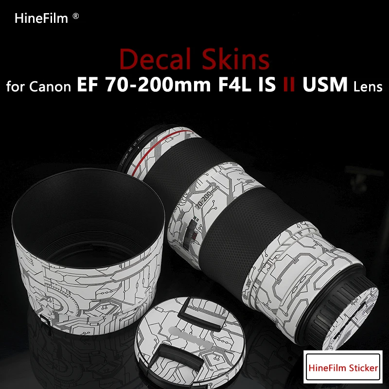 Per Canon Ef70-200 F4 Is Ii Usm Lens Sticker 70200 F4 Ii Premium Decal Skin 70-200 Pellicola Protettiva Antigraffio Wrap Skin