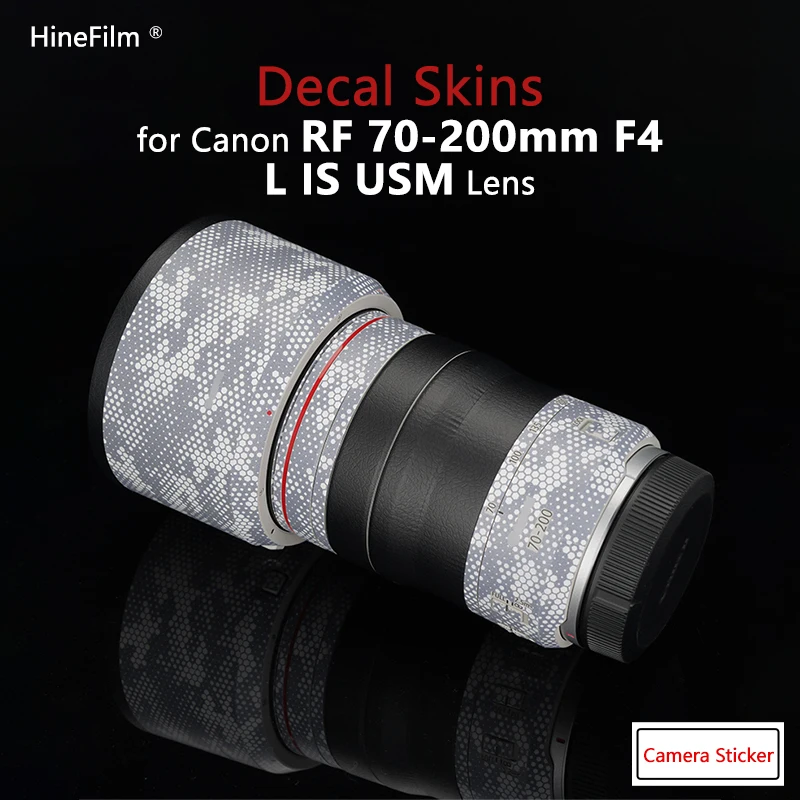 Rf70200F4 / 70-200 Pelli Per Lenti F4 Pelle Per Decalcomanie Premium Per Canon Rf70-200Mm F4 L Is Usm Pellicola Protettiva Per Lenti Pellicola Adesiva