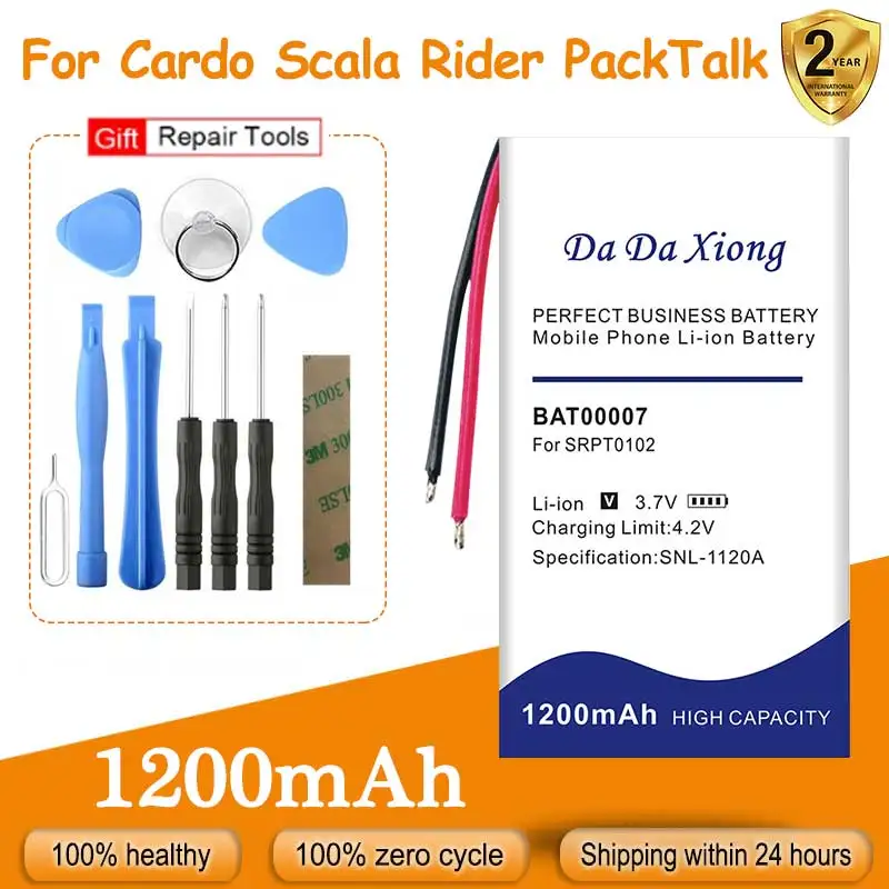 100% Nuova Batteria Originale Da 1200Mah Per Mando Scala Rider Packtalk Bat00007 Invia Strumento Di Accompagnamento