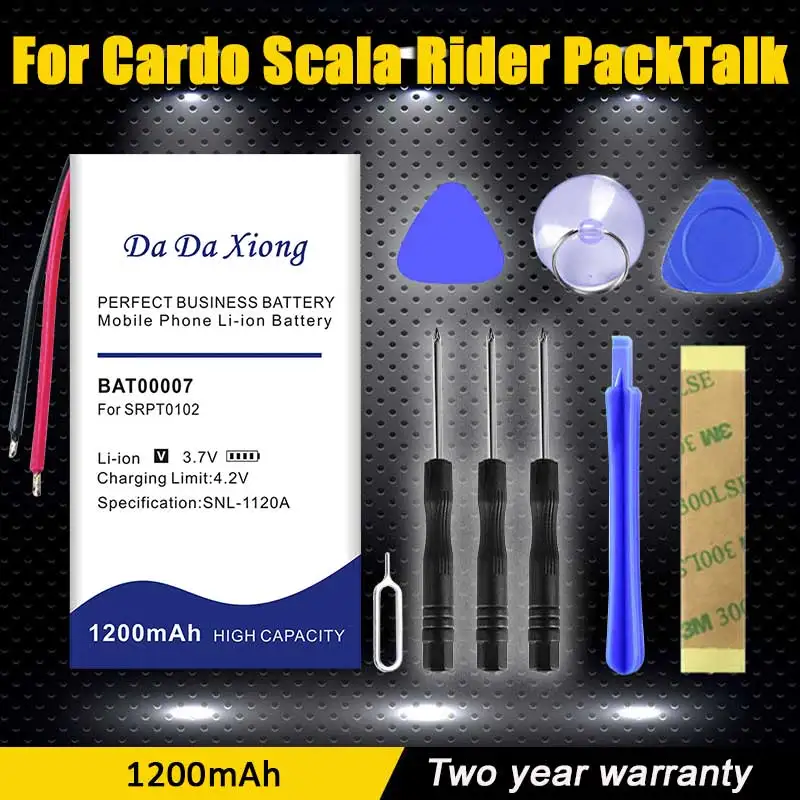 100% Nuova Batteria Originale Da 1200Mah Per Mando Scala Rider Packtalk Bat00007 Invia Strumento Di Accompagnamento