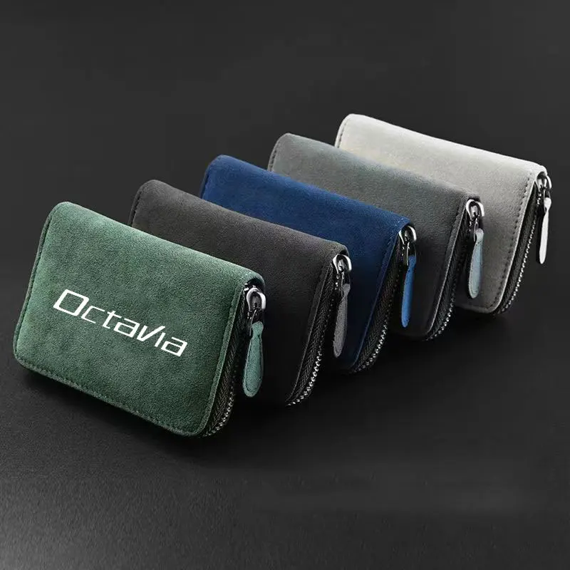 Porta Biglietti Da Visita Per Auto Custodia Per Patente Di Guida Per Skoda Octavia Rapid Fabia Yeti Citigo Karoq Superb Accessori Scala