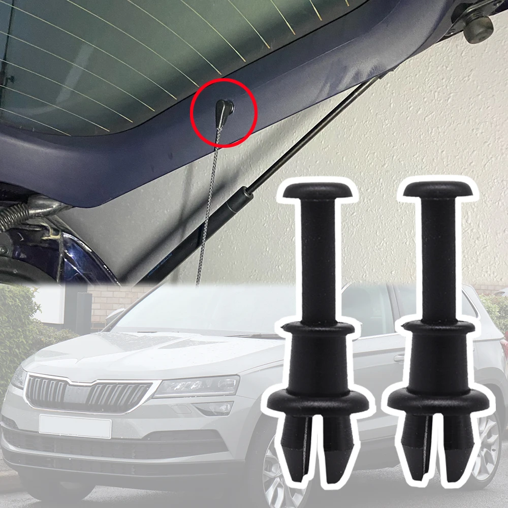 Per Skoda Kamiq Nw4 2019 2020 2021 Karoq Nu7 Scala Car Rear Trunk Parcel Shelf String Clips Holder Pivot Hanger Accessori