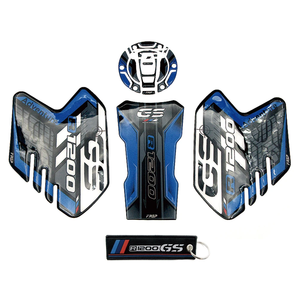 Nuovo 3D Epoxy Bike Moto Sticker Gas Tank Pad Protector Side Custom Racing Decal Per Bmw R1200Gs Adventure R 1200Gs R1200 Gs
