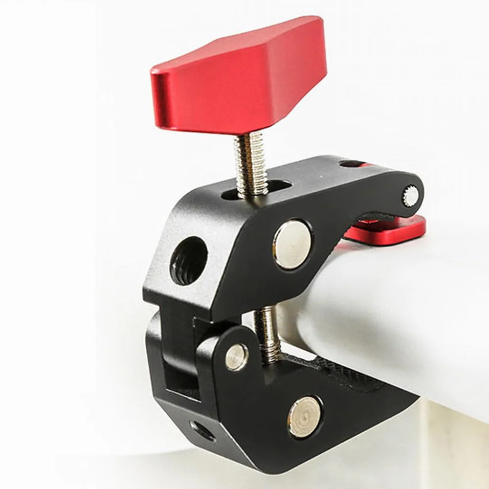 Magic Arm Clamp Clip Photography Desk Camera Crab Clamp Per Gimbal Treppiede Monitor Mount Per Rod Bar Led Light Stand Photo Studio