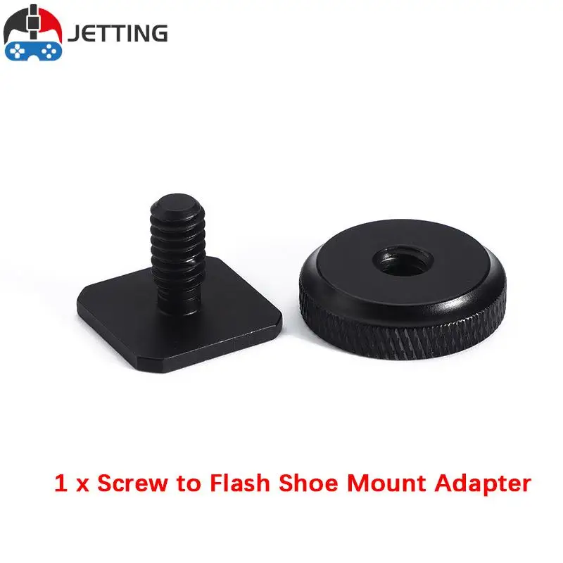 1Pc Professional 1/4 "3/8" Dadi Vite Per Montaggio Su Treppiede Nero Per Flash Hot Shoe Adapter Stand Per Accessorio Per Studio Fotografico