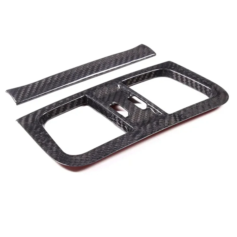 Per Maserati Grecale 2022 2023 Dry Carbon Fiber Car Rear Air Outlet Vent Frame Cover Trim Sticker Parts Accessori