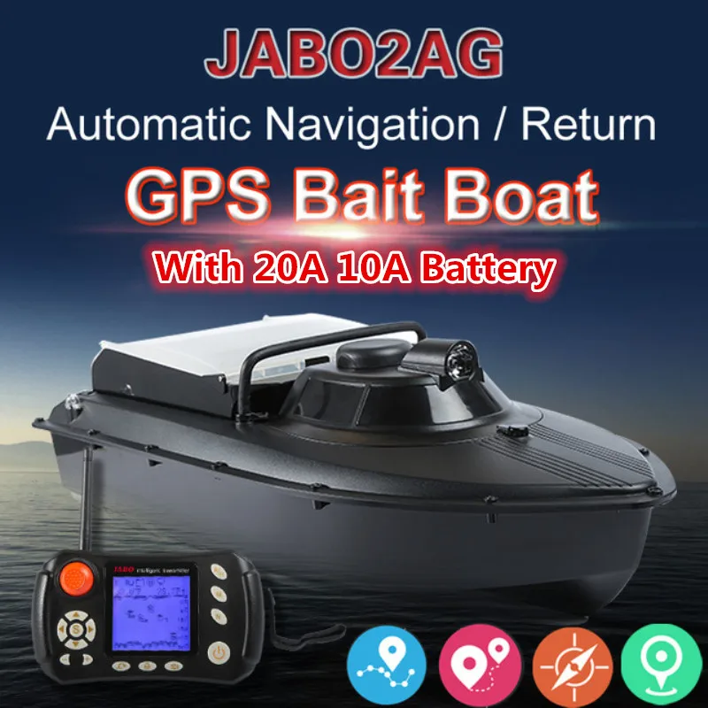 2Ag 20A 2.4G Gps Auto Navigation Fishing Bait Boat Nest Dipper Boat Con Elica In Metallo Guard Fisher Finder Rc Boat Gifts