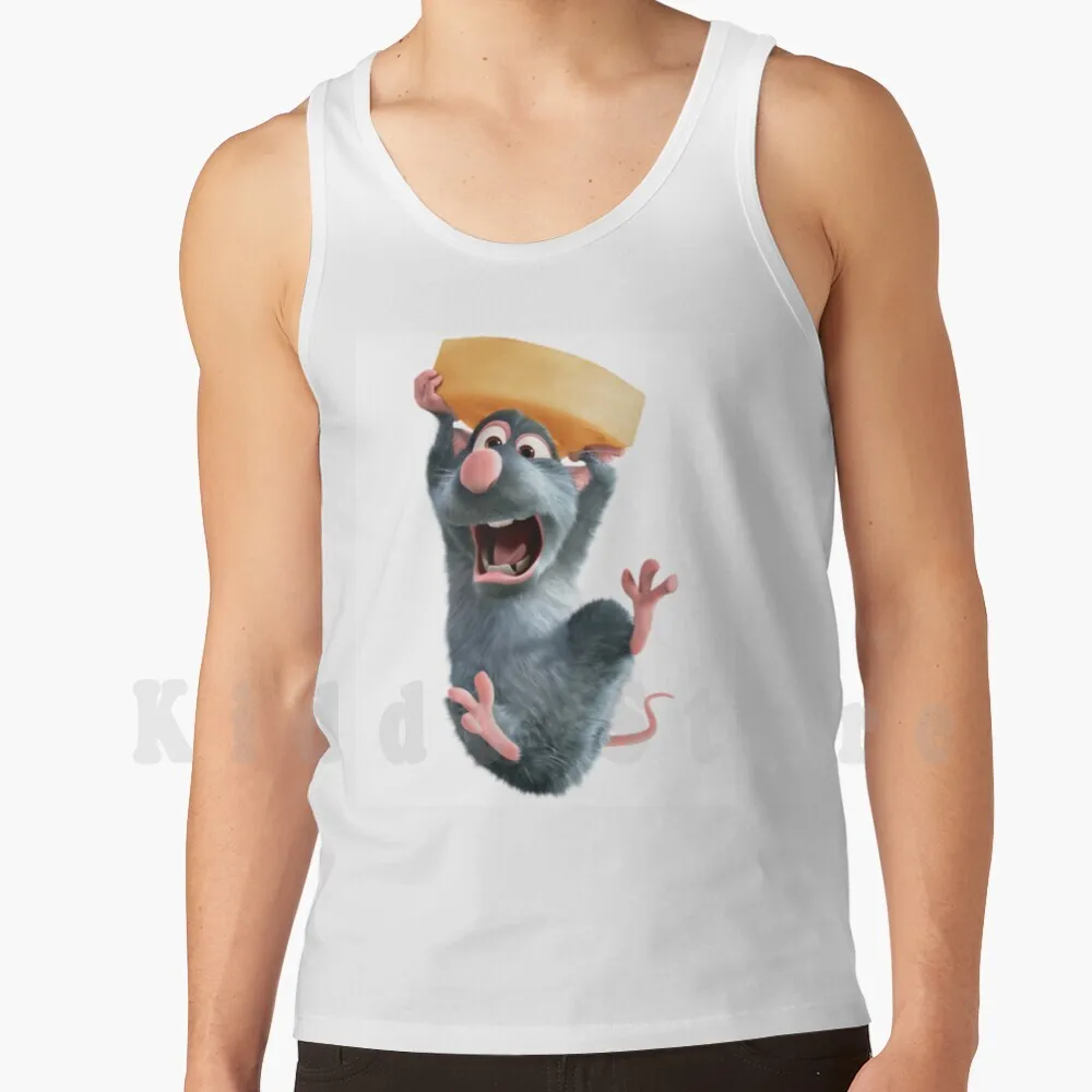 Canottiere Ratatouille Film Formaggio Mouse Canottiera 100% Cotone Ratatouille Film Formaggio Mouse