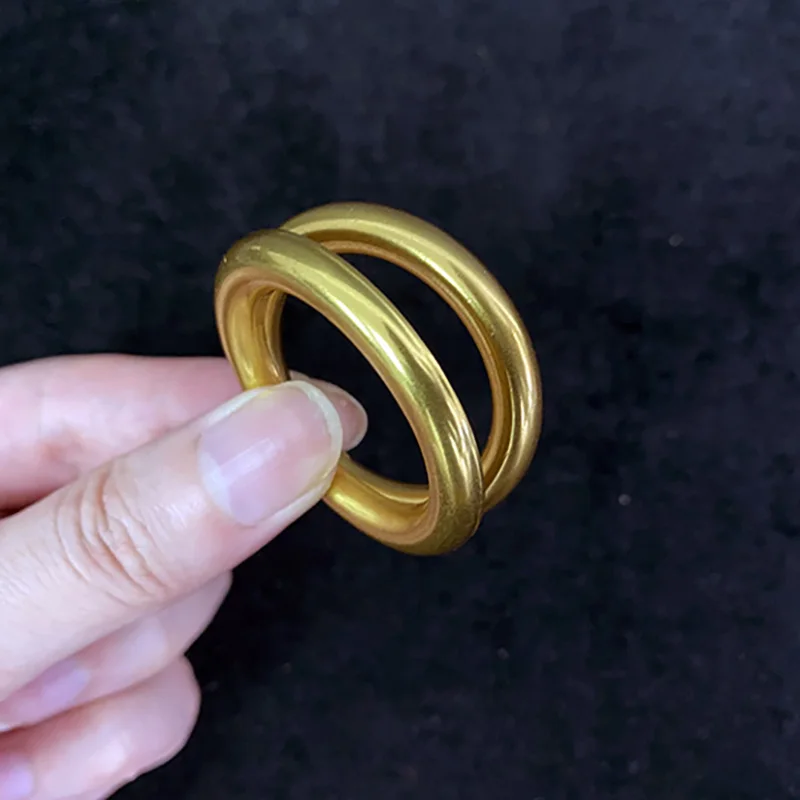 Ellis Ring Magic Tricks Ring Appare/Vanish Magie Ring & Chain Penetrazione Magia Close Up Street Illusions Gimmick Mentalism Prop
