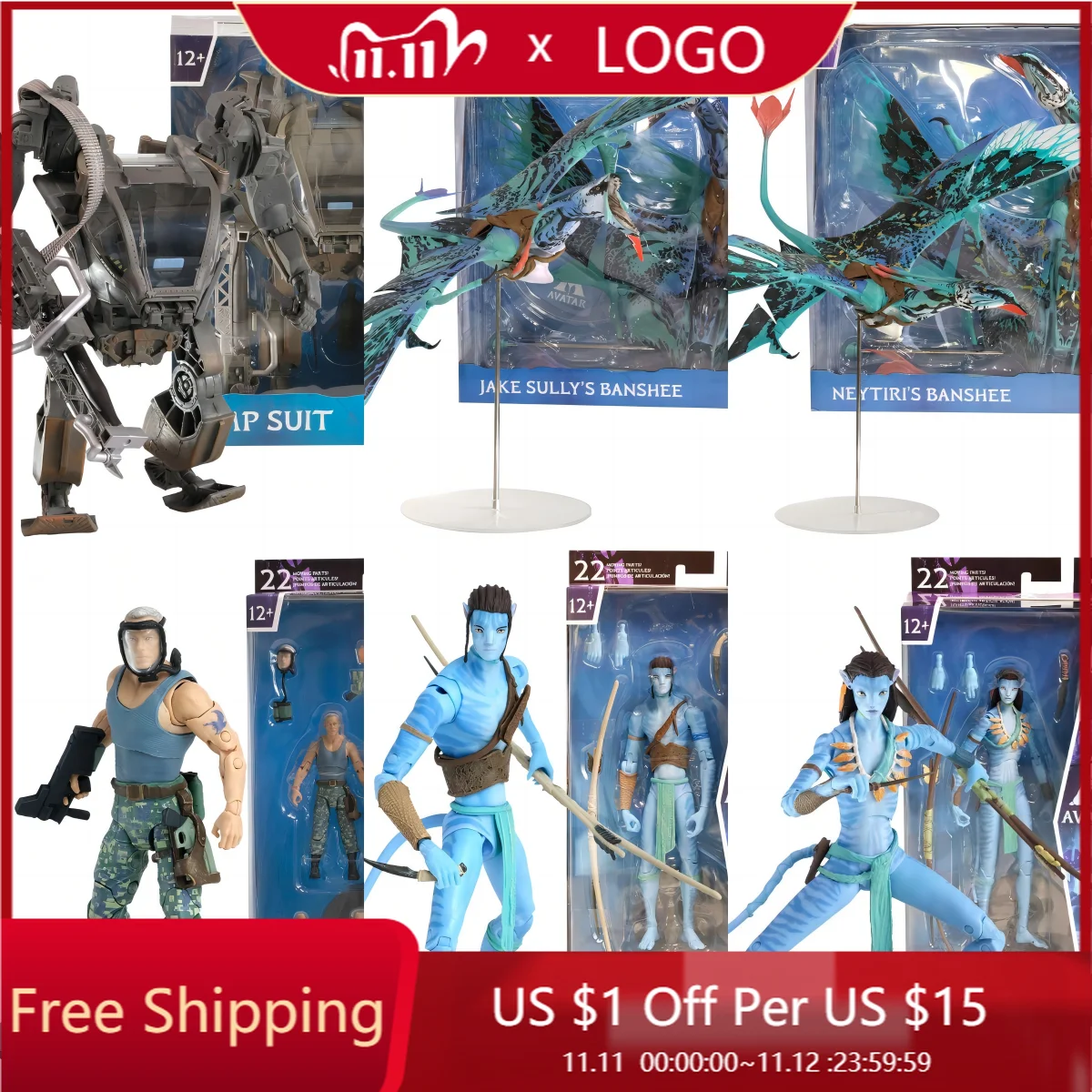 Mcfarlane Avatar Movie Collectible Jack Sully Neytiri Colonel Miles Quaritch Banshee Action Figures Toys