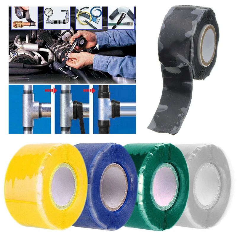 Nastro Impermeabile Super Forte Stop Leaks Seal Repair Tape Performance Nastro In Silicone Autolucidante Nastri Isolanti Adesivi Per Condotti