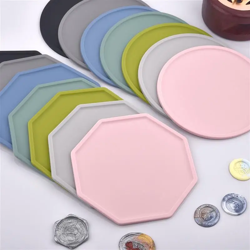 Silicone Sealing Wax Board Pad Wax Seal Fire Lacca Mold Paint Backing For Diy Wedding Brithday Party Gifts Sealling Wax Pads