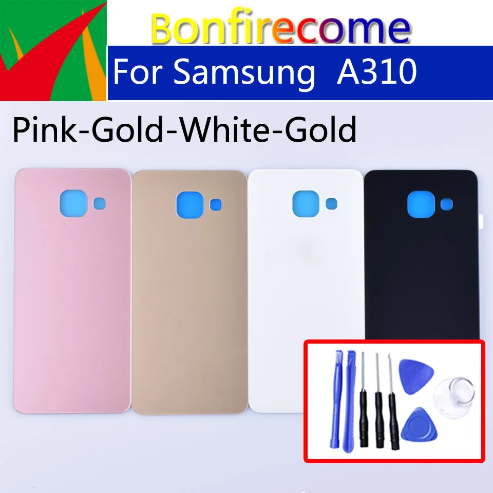 A310 Per Samsung Galaxy A3 2016 A310 Sm-A310F A310F Sm-A310F/Ds Coperchio Batteria Posteriore Custodia In Vetro 3D