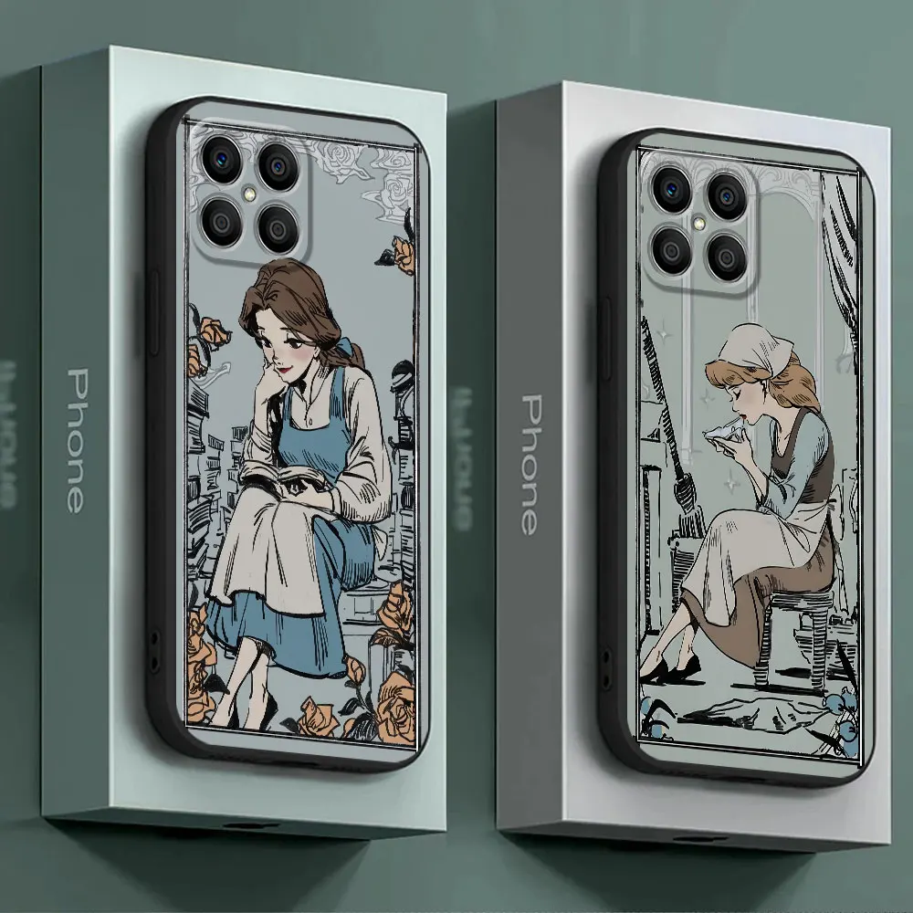 Custodia Per Telefono Per Honor Magic5 Lite 80 20I 30I X8 8X X5 X6 X7 X9A X8A 20 Magic4 Pro 60 70 50 Disney Ariel Princess Cover