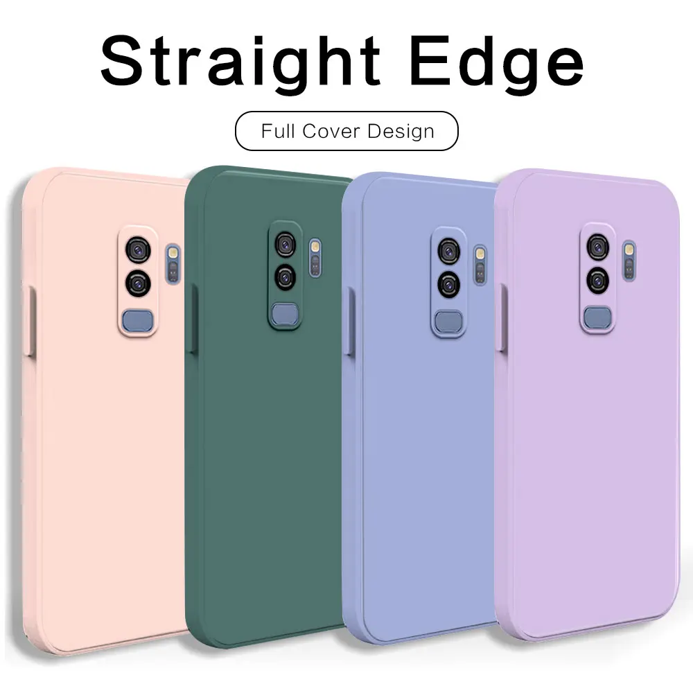 Per Samsung S9 Custodia Per Samsung Galaxy S9 Plus Coque Cover Antiurto In Silicone Morbido Opaco Per Samsung S9 Custodia Quadrata Funda
