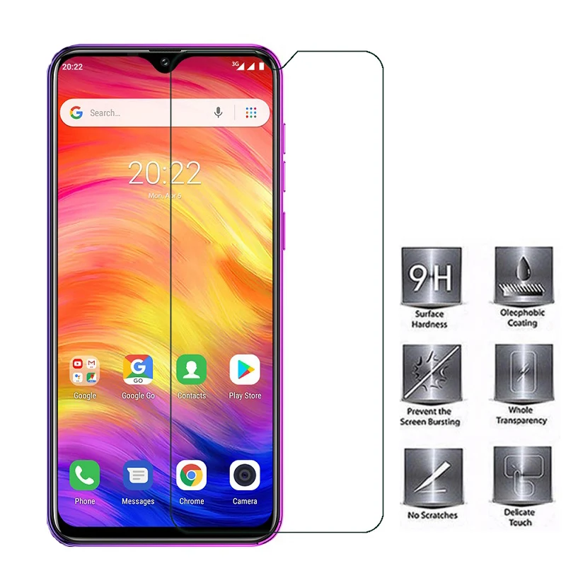Vetro Temperato 100% Originale Premium Ultra-Sottile Pellicola Della Protezione Dello Schermo Per Ulefone P6000 Più Nota 7 7P Cavo Di Alimentazione 6 