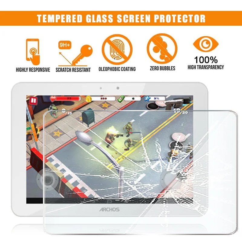Per Archos 101 Platinum Tablet Pellicola Proteggi Schermo In Vetro Temperato 9H Premium Antigraffio