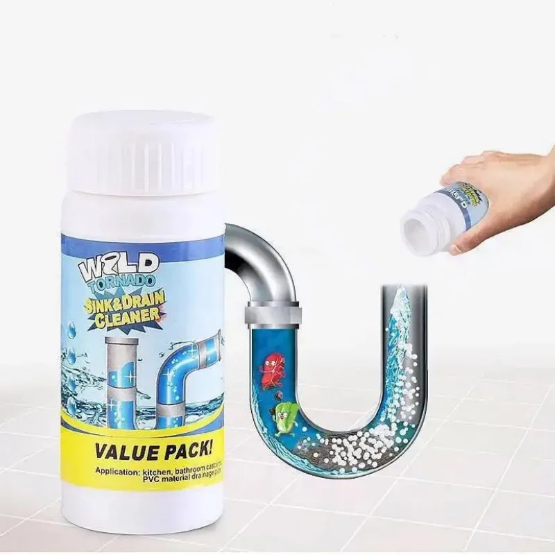 100G Potente Agente Di Dragaggio Per Tubi Da Cucina Draga Deodorante Per Lavabo Detergente Per Scarichi Fognari Strumenti Di Pulizia Rapida Dropshippi