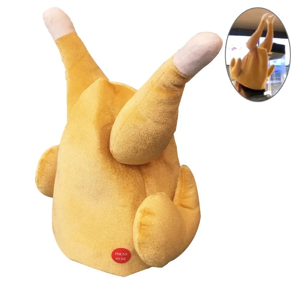 Divertente Peluche Arrosto Cappello Di Tacchino Può/Non Può Spostare Il Cappello Di Coscia Di Pollo Ringraziamento Halloween Festa Di Natale Vestire C