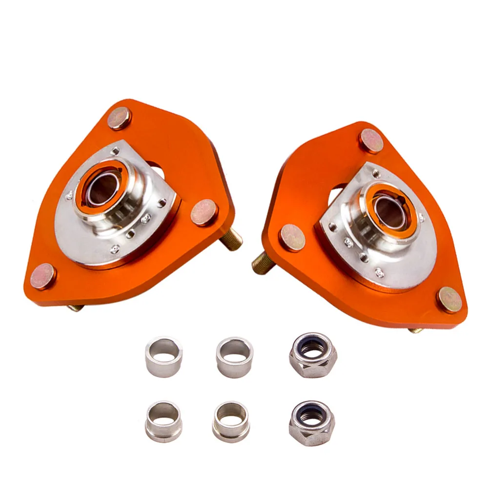 1 Pair Top Mount 2Pcs Front Coilover Camber Plate Per Nissan S13 S14 180Sx 200Sx 240Sx