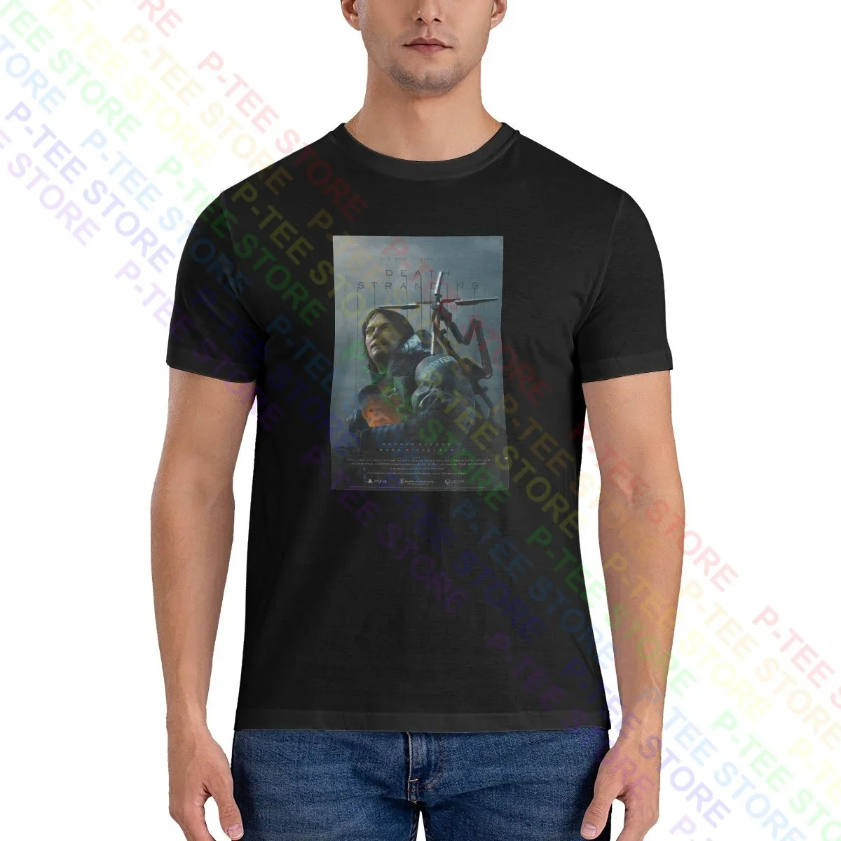 Death Stranding Ps4 Print Kojima Productions Shirt T-Shirt New Funny Splicing Hot Deals Tee