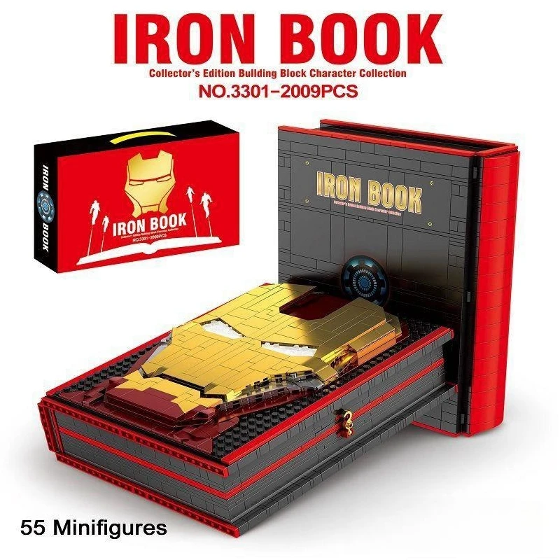 Marvel Iron Man Compatibile Con Lego Construction Toys Building Blocks Mk Set Completo Di Personaggi Regalo Libro Commemorativo