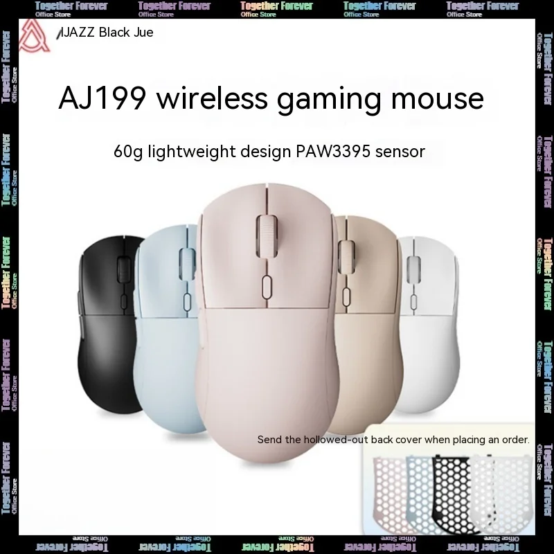 Ajazz Aj139Pro 2.4G Wireless Air Mouse Paw3395 Sensore Low Delay Fps Gaming Mouse Pc Gamer 300Mah Accessori Per Laptop Mac Office