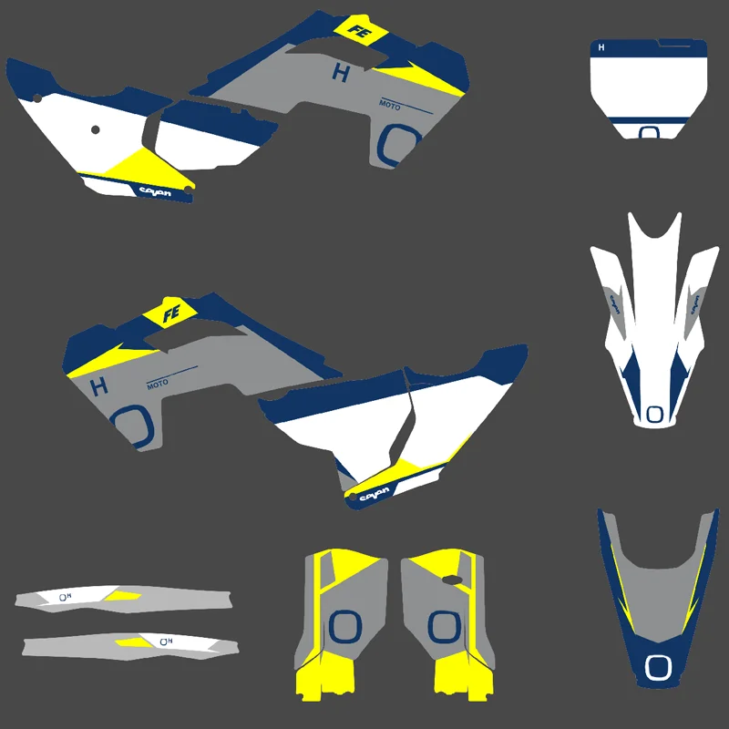 Sticker Graphic Kit Per Husqvarna Tx Fx Tc 125 200 250 300 350 400 450 500 2023 2024 2025 Adesivi Decorativi Per Sfondo