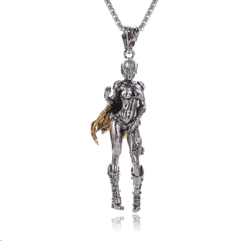 Cartoon Anime Sailor Moon Ciondolo Armor Samurai Goddess Collana Hip Hop Trend Gioielli Per Uomini E Donne