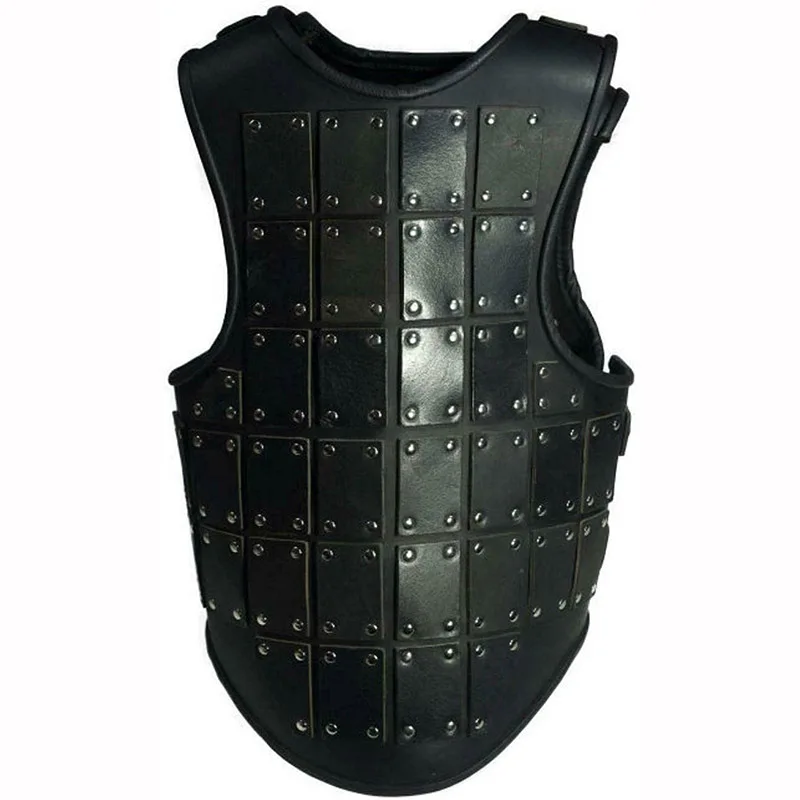 Medievale Vichingo Pirata Mercenario Petto In Pelle Armatura Cavaliere Sassone Pettorale Costume Cosplay Steampunk Brigandine Corazza