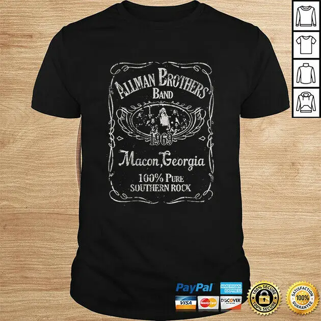 Allmans Brothers Band Liquor Label 1969 T-Shirt Unisex