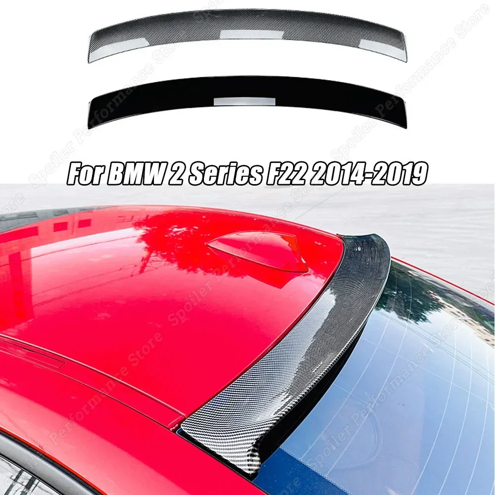 Per Bmw Serie 2 F22 2014-2019 Posteriore Tronco Tetto Ala Spoiler Labbro Di Alta Qualità In Plastica Abs Vernice Lucida Tetto Nero Spoiler
