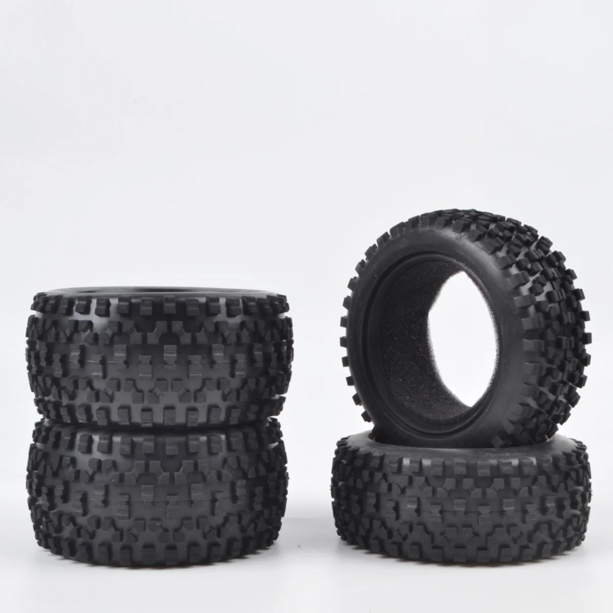 Pneumatici A Punta Larga Rc Per Tamiya Manta Ray/Dt02/Dt03/Tt02B/Df02/Trf502X/Trf501X/Trf201/Kyosho Optima 4Wd 1/10 Telaio Buggy
