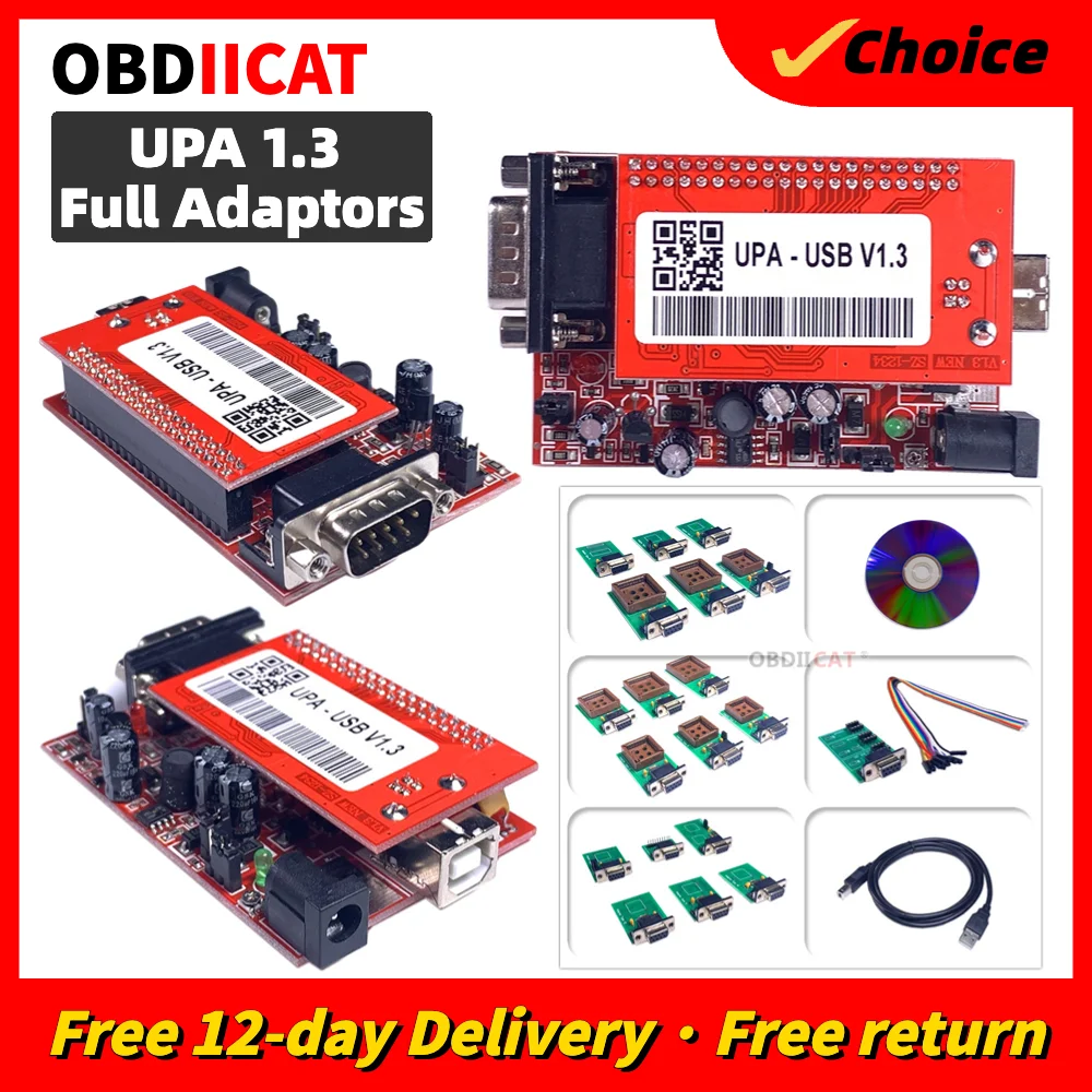 Nuovo Arrivo Upa Usb Con 1.3 Eeprom Adapter Upa-Usb V1.3 Unità Principale Ecu Chip Tunning Ecu Programmer Strumento Diagnostico Obd2