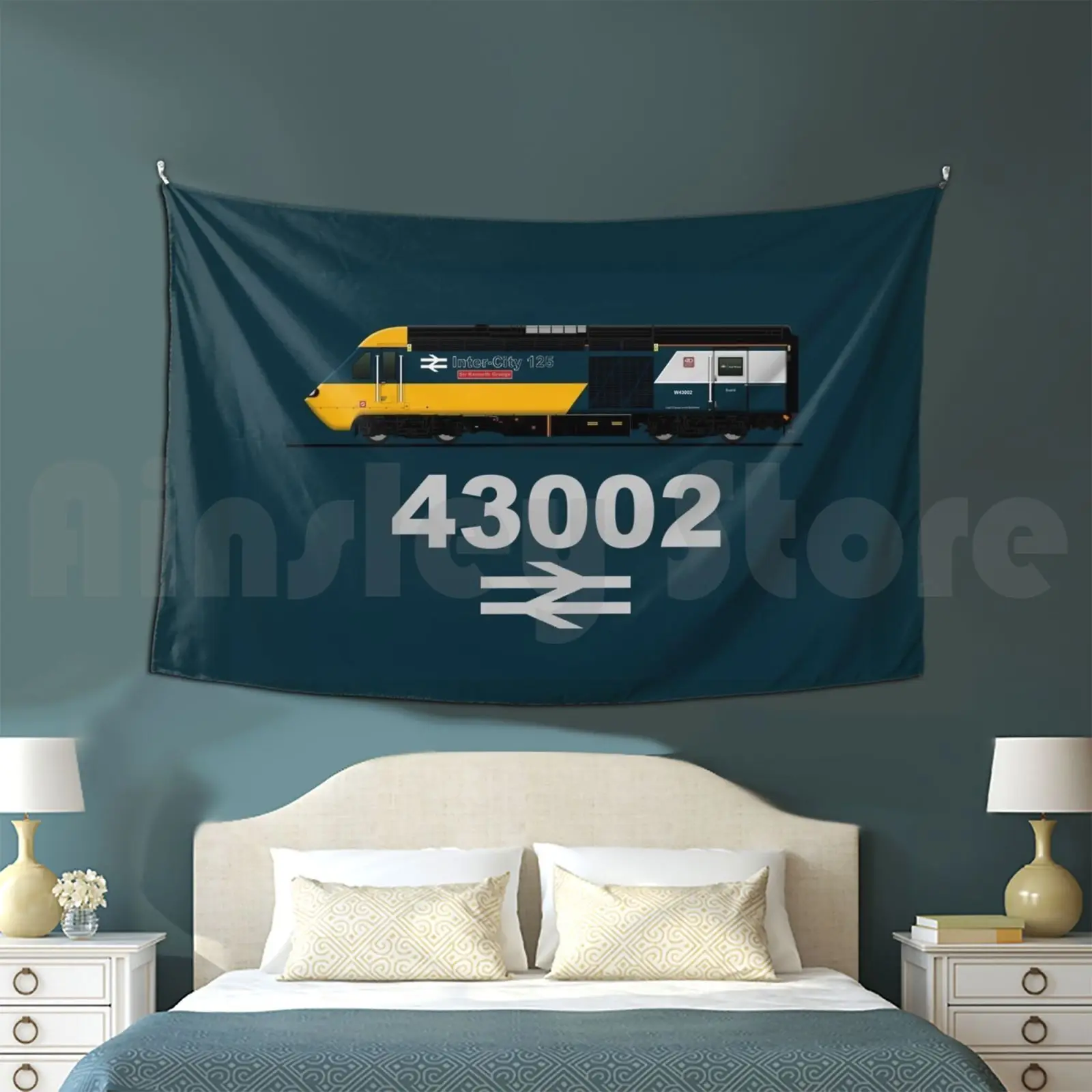 Intercity 125 Customized Tapestry Intercity 125 Inter City 125 Class 43 43002 253001 Hst High Speed