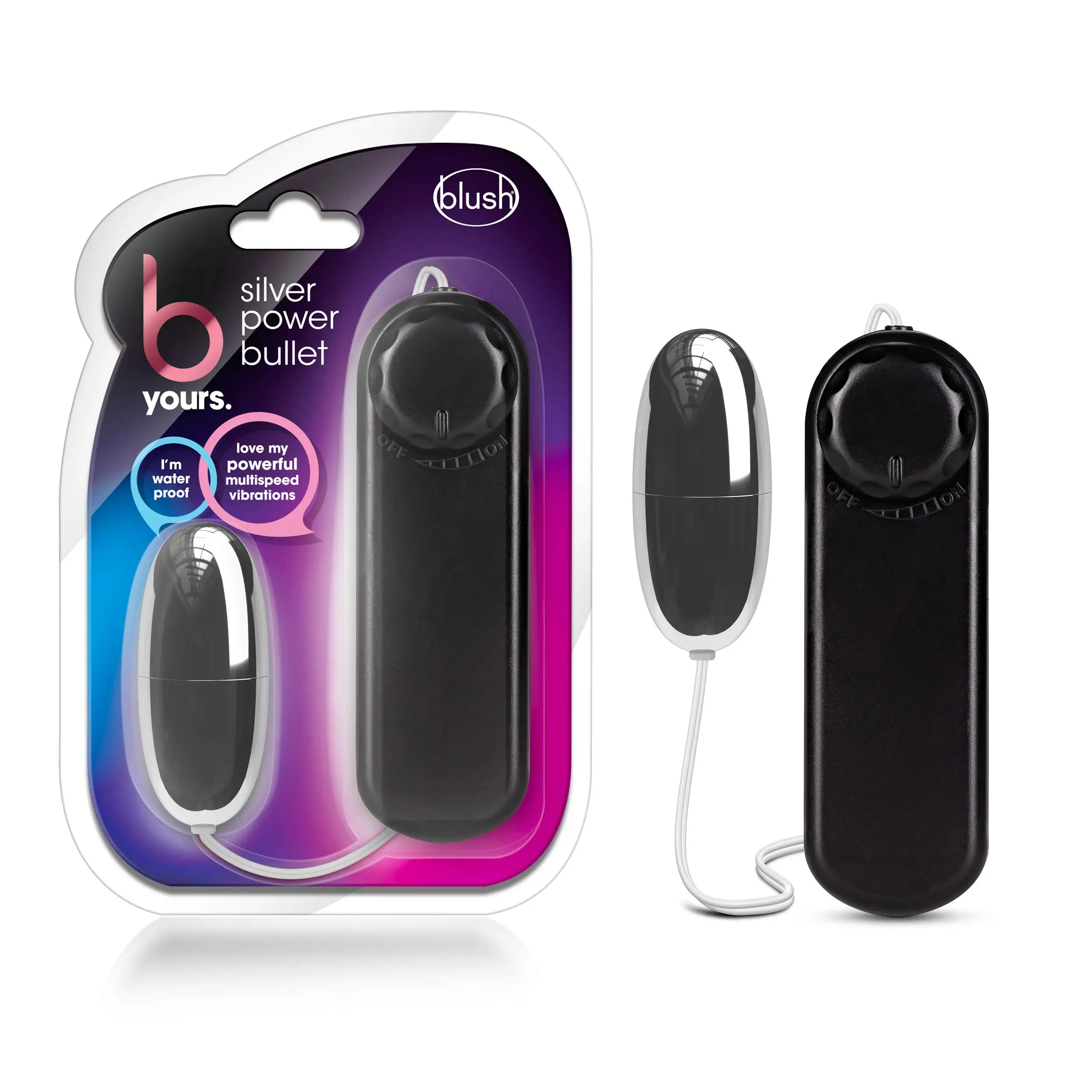 B Your Silver Power Bullet-Vibratore Telecomandato-Per Vaginale, Clitoride, Stimolazione Del Capezzolo-Uso Durante I Preliminari, Interc